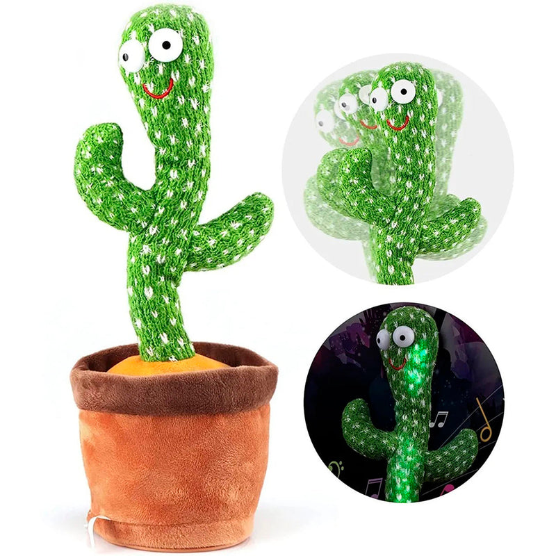 Cactus Bailarín Juguete Recargable Voz