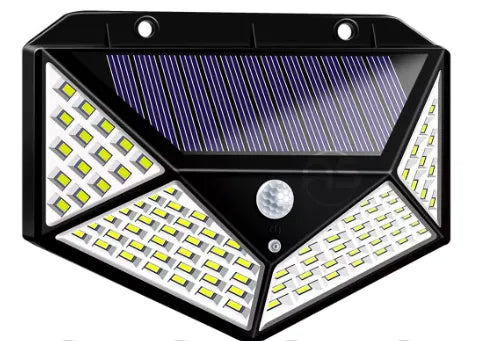 Lámpara Solar de Pared 100 LEDs con Sensor de Movimiento