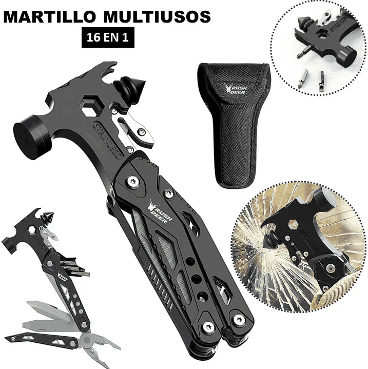 Martillo Multifuncional 16 en 1 Últimas Unidades !!! - TOOL MASTER 🔧 💡